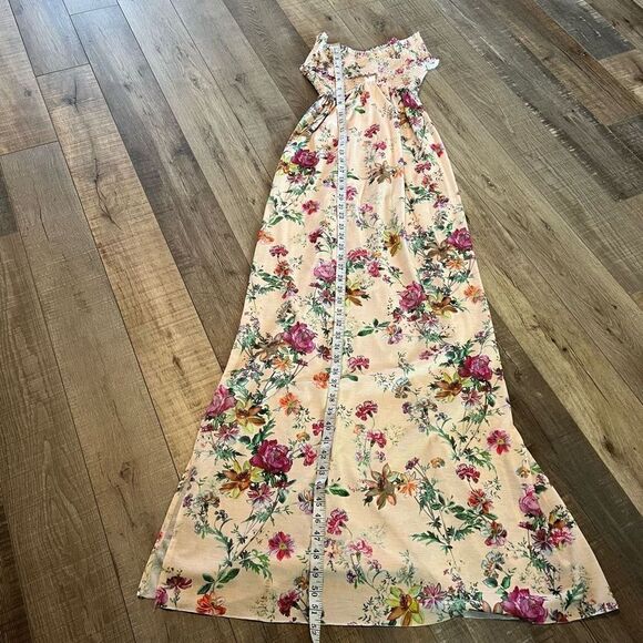 Zara Smocked Criss Cross Off Shoulder
Maxi Dress size s - Picture 2 of 4